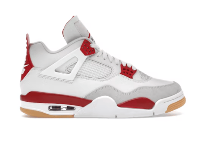 Image of Air Jordan IV (4) x Nike SB "Summit White/Varsity Red"
