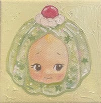 Image 1 of green jelly dessert ~ original
