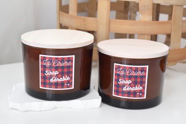 Bougie érable 3 mèches