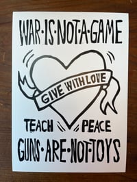 Image 3 of War is Not a Game ~ postcards