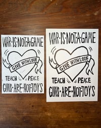 Image 1 of War is Not a Game ~ postcards