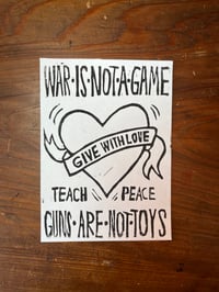 Image 2 of War is Not a Game ~ postcards