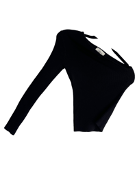 DISSH ONE SHOULDER BLACK TOP (S)