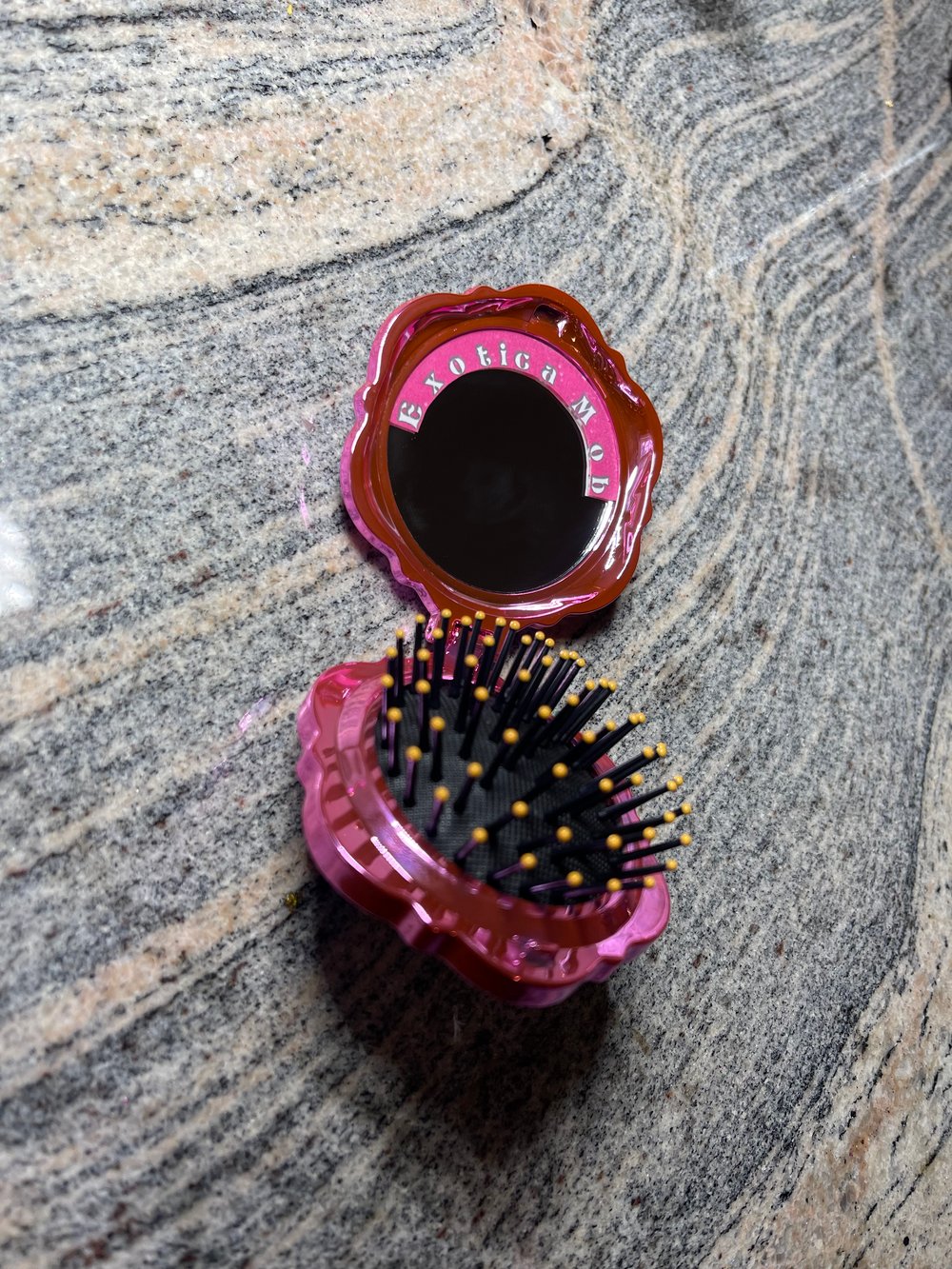 Image of Venusian Rose Compact Brush + Mirror Compact