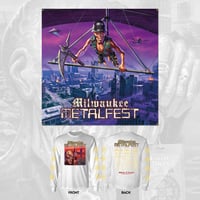 2025 MILWAUKEE METAL FEST 4X4 FT FLAG + M&G + LS SHIRT BUNDLE
