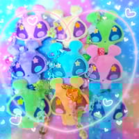 Image 1 of alien plush+bead charms