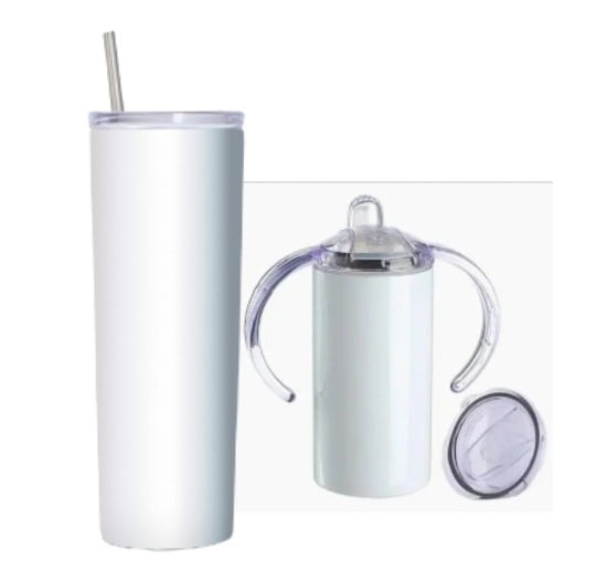 Image of Custom Sublimation Tumblers 20 oz , 12 oz sippy 