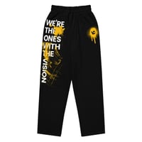 Image 1 of VCS Designer Spray Paint Luxury Modern Unisex Organic Graphic Fashion Wide-Leg Jogging Track Pants