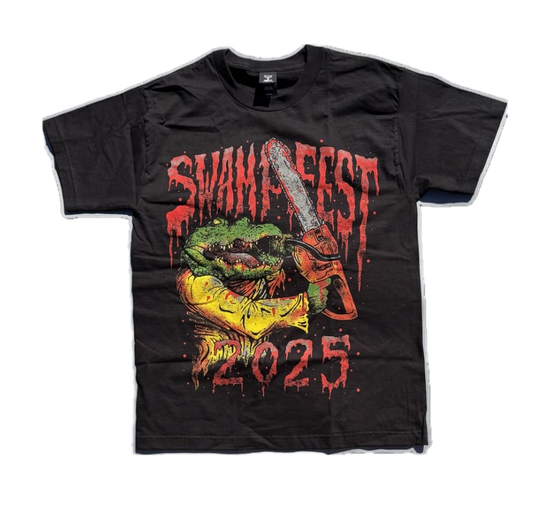 Image of SWAMPFEST 2025 FLORIDA CHAINSAW MASSACRE SHIRT
