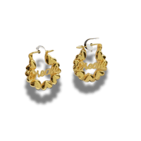 Image 1 of Baby Heart Hoops Earrings