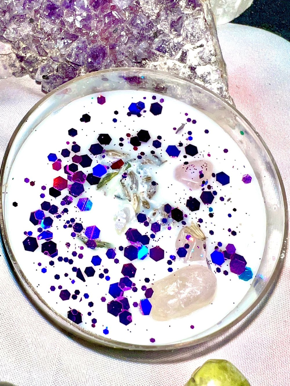 Image of PURPLE- Manifestation Candle Large Tea Light