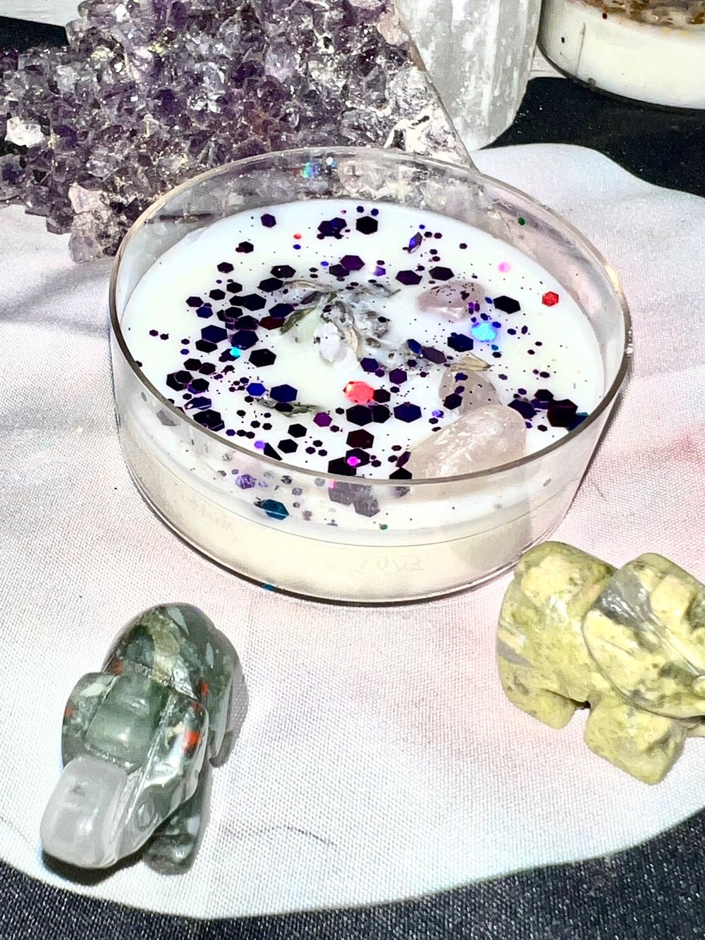 Image of PURPLE- Manifestation Candle Large Tea Light