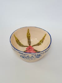 Image 1 of lady slipper orchid bowl