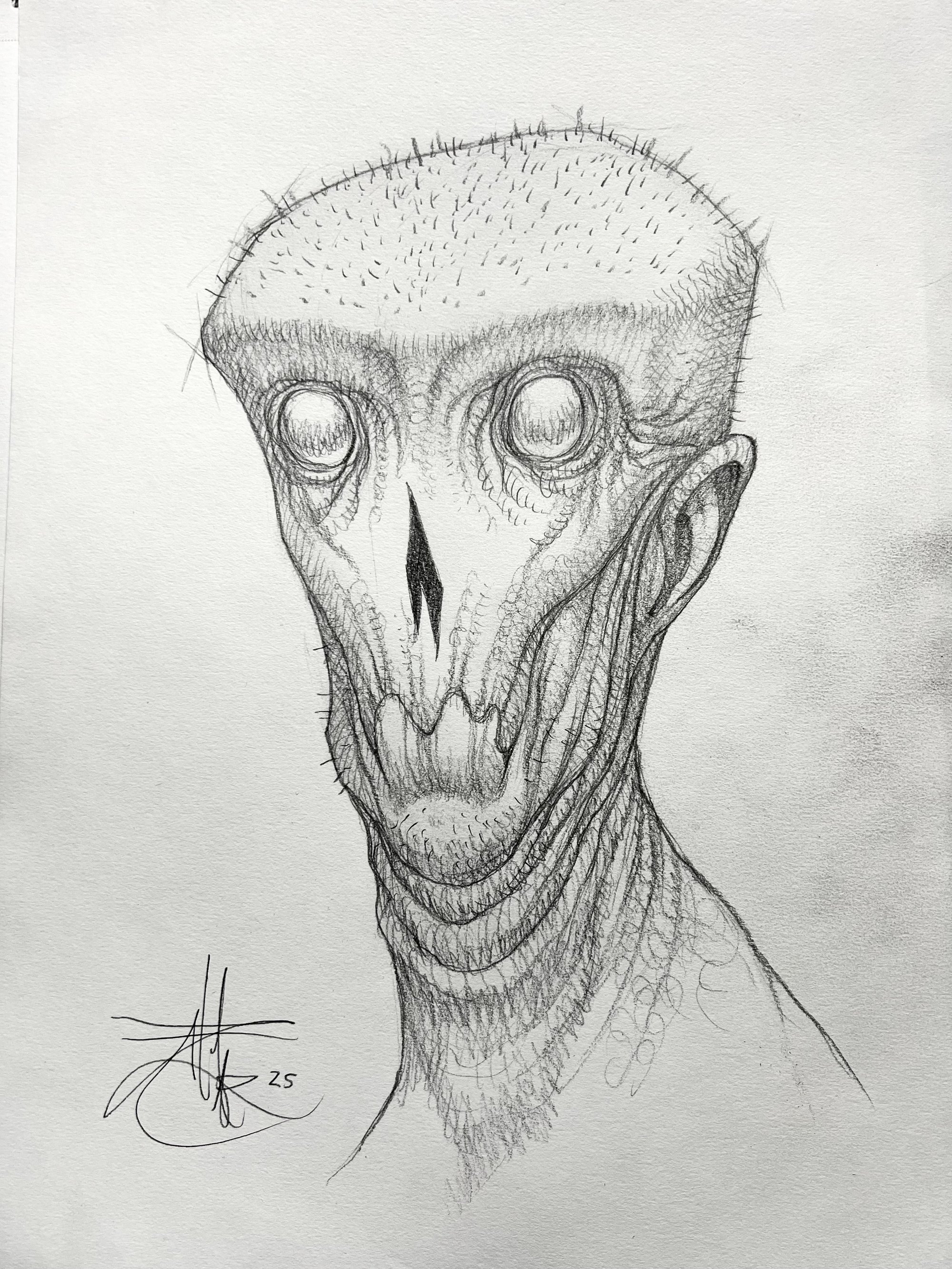 $100 My5tery Mon5ter Head Sketch | CHET ZAR STORE OF DOOM