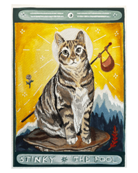 Image 3 of Custom Pet Portrait (Tarot Card)