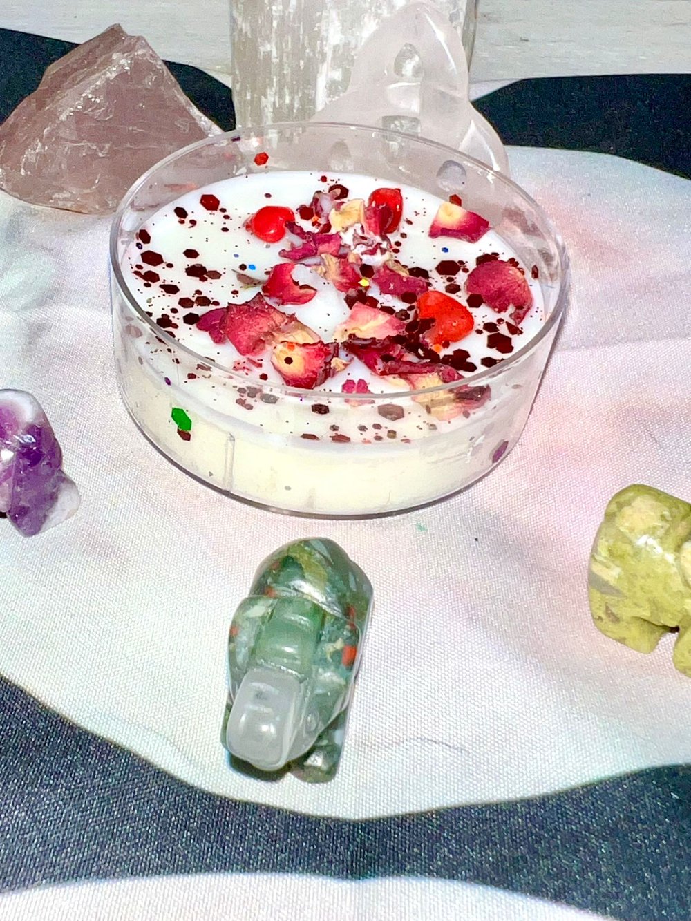 Image of RED-Manifestation Candle Large Tea Light