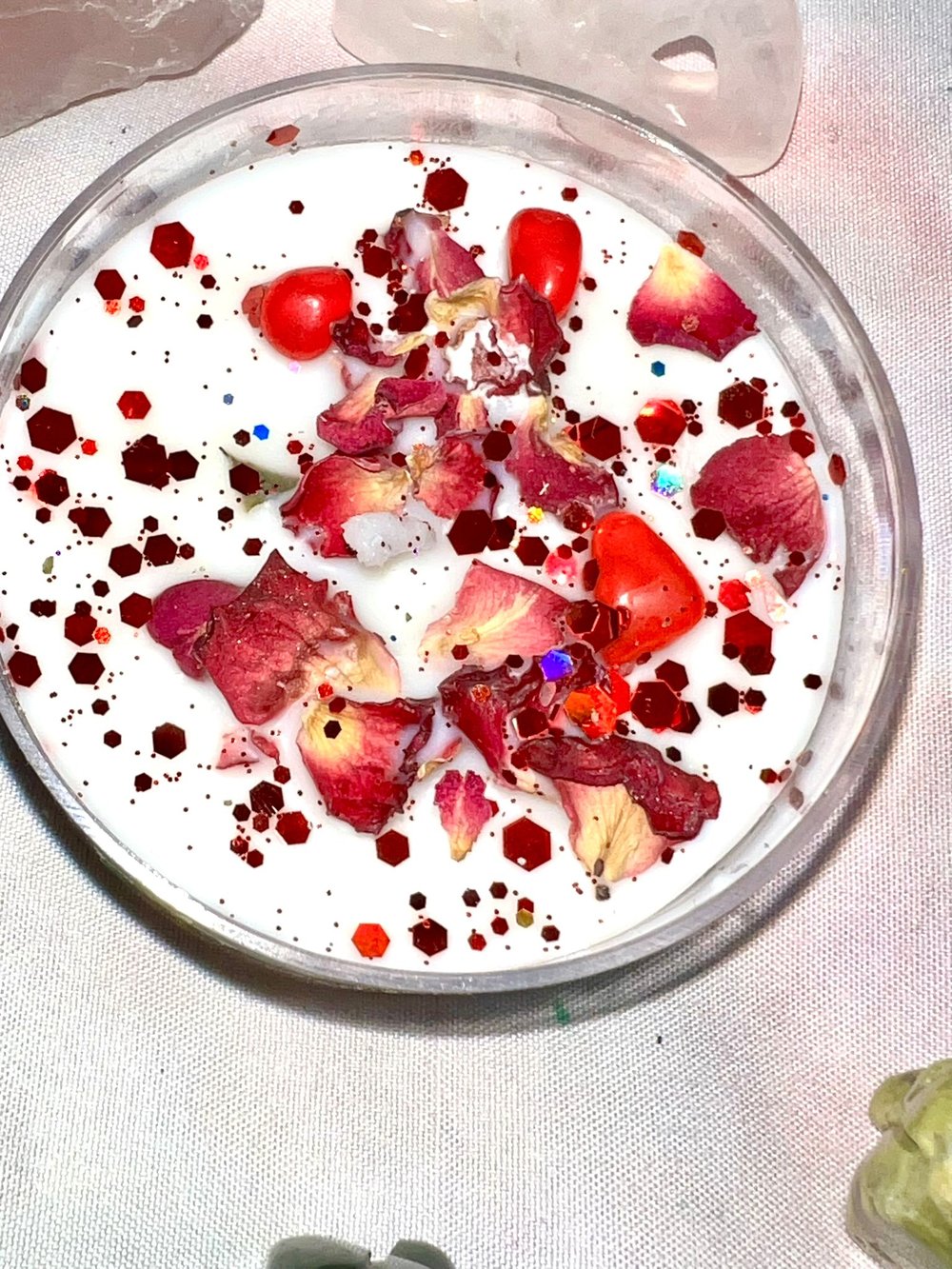 Image of RED-Manifestation Candle Large Tea Light