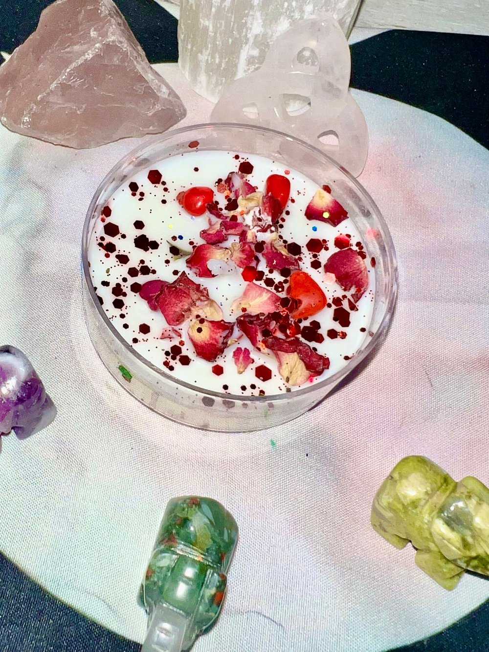 Image of RED-Manifestation Candle Large Tea Light