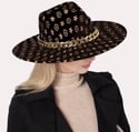 LUXURY WIDE BRIM CHAIN FEDORA HATS... 