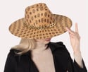 LUXURY WIDE BRIM CHAIN FEDORA HATS... 