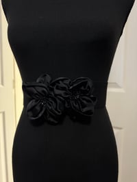Image 2 of Fashion Women’s Bowknot Elastic Wide Stretch Waist Belt