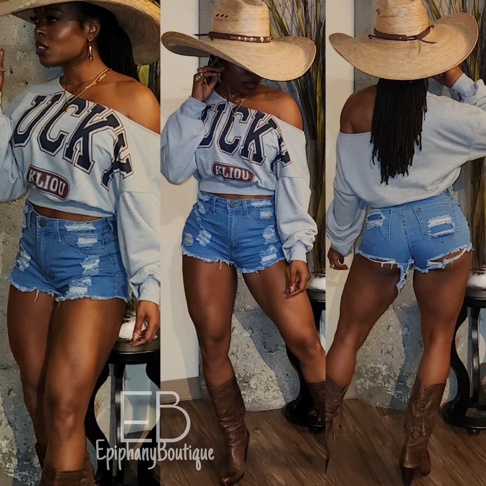 Image of The LUCKY Cropped Sweatshirt