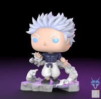 Image 2 of GOJO SHINJUKU (REVERSE CURSE TECHNIQUE) (MANGA) JUJUTSU KAISEN CUSTOM FUNKO POP