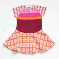 Image 3 of orange vintage HAPPY 4TH BIRTHDAY 4T FOUR 4 FOURTH BDAY short sleeve courtneycourtney dress twirly