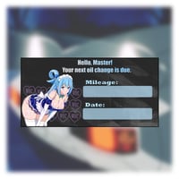 Image 2 of Anime Oil Change Stickers | DxD | Rezero | Teen Titans | Fate Stay night | DanDanDan | Konosuba