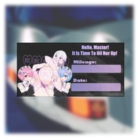 Image 4 of Anime Oil Change Stickers | DxD | Rezero | Teen Titans | Fate Stay night | DanDanDan | Konosuba