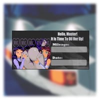 Image 6 of Anime Oil Change Stickers | DxD | Rezero | Teen Titans | Fate Stay night | DanDanDan | Konosuba