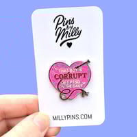 Image 2 of Sabrina Carpenter’s “Nobody’s Son” Whip Enamel Pin