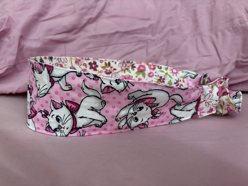 Image of White Kitten Reversible Headband