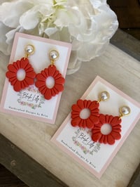 Image 3 of Citlali Earrings in Coral
