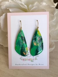 Image 3 of Green Mosaic Dangles