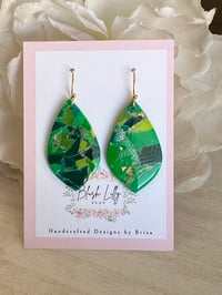 Image 4 of Green Mosaic Dangles