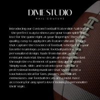 Image 4 of PERSONALIZED CUSTOM FOOTBALL NAIL DECALS 