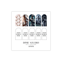 Image 1 of PERSONALIZED CUSTOM BASEBALL NAIL DECALS 
