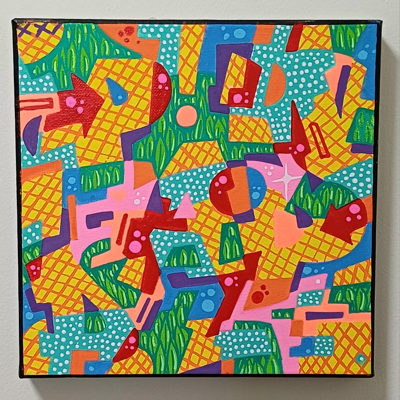 Image of Pineapple.  Original painting by mikey xxi 2025
