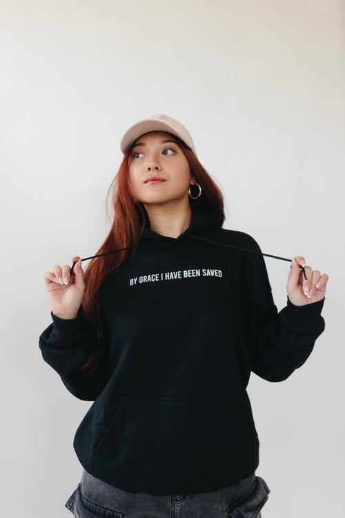 Image of CROWN OF THORNS HOODIE (BLACK) I UNISEX