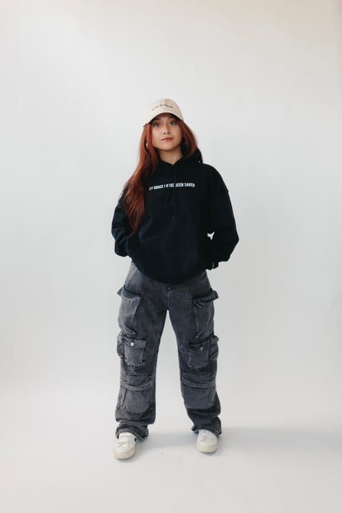 Image of CROWN OF THORNS HOODIE (BLACK) I UNISEX