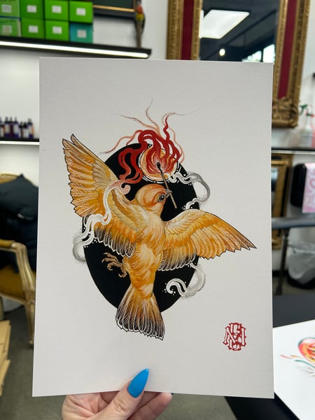 Image of Yellow Canary A4 Print