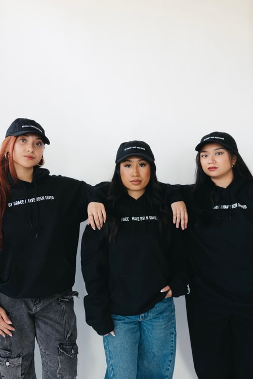 Image of CROWN OF THORNS HOODIE (BLACK) I UNISEX