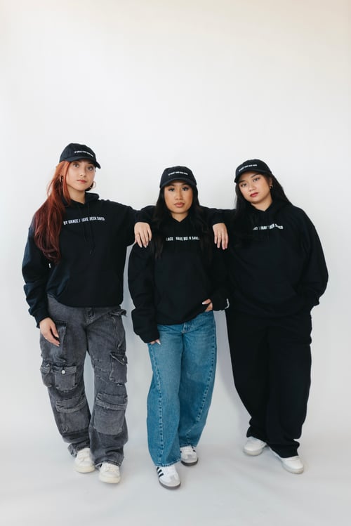 Image of CROWN OF THORNS HOODIE (BLACK) I UNISEX