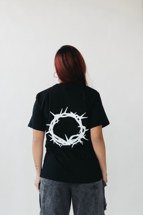 Image of CROWN OF THORNS TEE (BLACK)