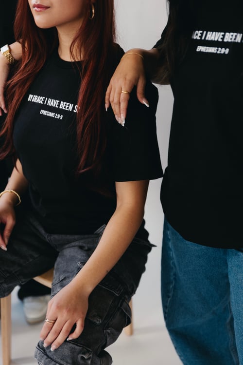 Image of CROWN OF THORNS TEE (BLACK)