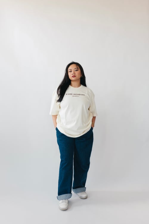 Image of CROWN OF THORNS TEE (OFF-WHITE)