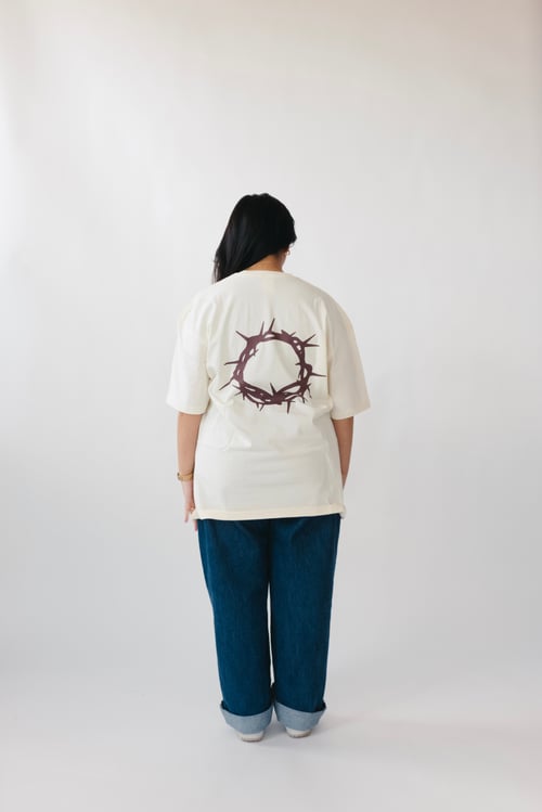 Image of CROWN OF THORNS TEE (OFF-WHITE)