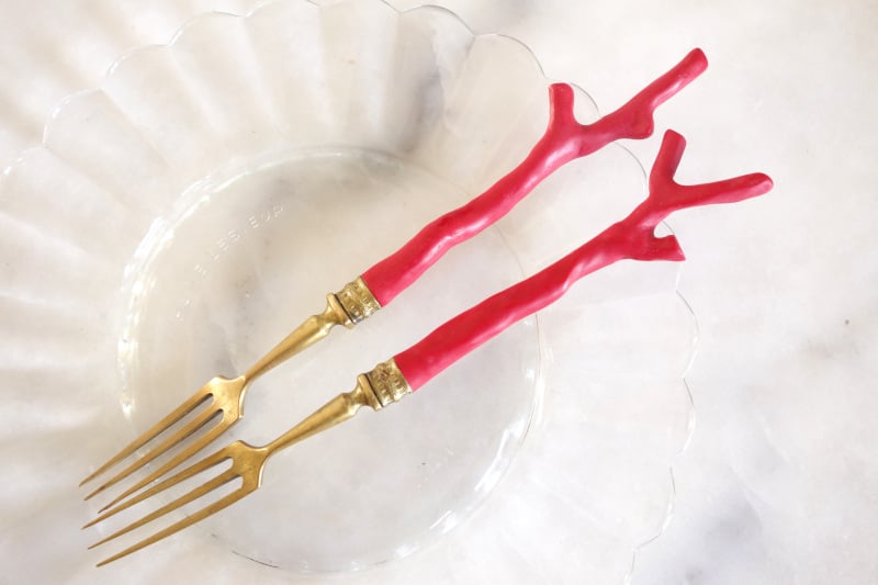 Image of Duo de Fourchettes Corail n°2