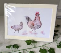 Image 2 of Speckled Chickens a4 Print
